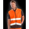 Bezpečnostní softshellová vesta a k tisku (Barva Fluorescent Yellow, Velikost S)