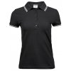 Ladies` Luxury Stripe Stretch Polo  G_TJ1408