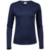 Ladies` Long Sleeve Interlock Tee  G_TJ590