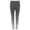 Dámské bezešvé fade out legíny (Barva Dark Grey - Light Grey Marl, Velikost XXS/XS)