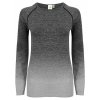 Ladies` Seamless Fade Out Long Sleeved Top  G_TL304