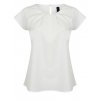 Ladies` Pleat Front Short Sleeve Blouse  G_W597