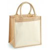 Cotton Pocket Jute Midi Bag  G_WM426