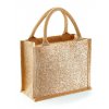 Shimmer Jute Mini Gift Bag  G_WM431