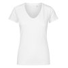 Dámské tričko s výstřihem do V (Barva White, Velikost XS)