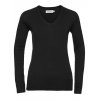 Ladies` V-Neck Knitted Pullover  G_Z710F