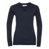 Ladies` V-Neck Knitted Pullover  G_Z710F