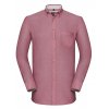 Men`s Long Sleeve Tailored Washed Oxford Shirt  G_Z920