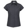 Ladies` Cap Sleeve Fitted Polycotton Poplin Shirt  G_Z925F