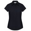 Ladies` Cap Sleeve Fitted Polycotton Poplin Shirt  G_Z925F