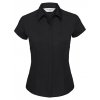 Ladies` Cap Sleeve Fitted Polycotton Poplin Shirt  G_Z925F