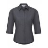 Ladies` 3/4 Sleeve Fitted Polycotton Poplin Shirt  G_Z926F