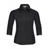 Ladies` 3/4 Sleeve Fitted Polycotton Poplin Shirt  G_Z926F