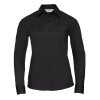Dámská popelínová košile L/S Poly-Cotton Easy Care (Barva Black, Velikost XS)