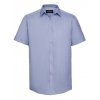 Men`s Short Sleeve Tailored Herringbone Shirt  G_Z963