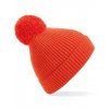 Engineered Knit Ribbed Pom Pom Beanie  G_CB382