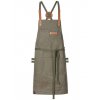 Bib Apron Canvas with decorative label  G_EX285