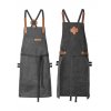 Bib Apron Canvas with decorative label  G_EX285