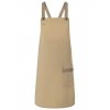 Bib Apron Urban-Look with Cross Straps and Pocket  G_KY119