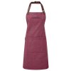 Příloha Oxford Bib Zástěra (Barva Burgundy (ca. Pantone 209C), Velikost 72 x 86 cm)