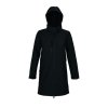 Dámské  dlouhý softshellový kabát Achille (Barva Deep Black, Velikost S)