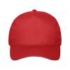 5 panelová čepiceová čepice Bio Bavlna (Barva Red, Velikost One Size)