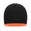 Čepice s kontrastním okrajem (Barva Black, Velikost One Size)