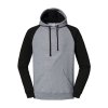 Mikina Nublend® Colour-Block Raglán s kapucí (Barva Šedá, Velikost S)