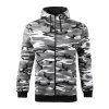Camo Zipper C19 Mikina pánská (Barva camouflage gray, Velikost S)
