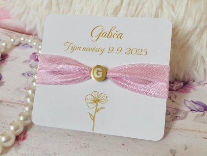 náramek zlato mock up květinka II