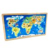 Puzzle jednoduchá velká mapa světa