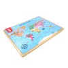 Dřevěné puzzle mapa světa