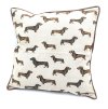 Polštář velký s jezevčíky 50 x 50 cm