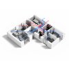 rozvody vzduchu centrální rekuperace 3D System