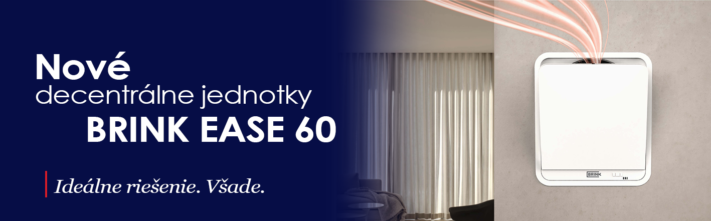 Nové decentrálne jednotky Brink EASE 60