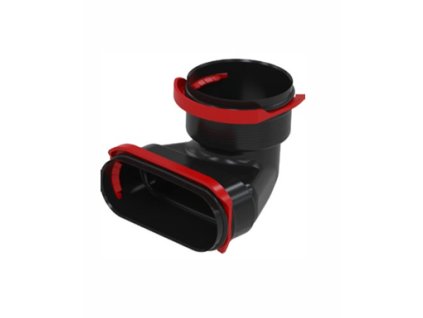 Přechod 90 na flat 51, koleno 90°, RapidLock