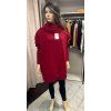 Šaty OVERSIZE (Barva Bordó, Velikost OVERSIZE)