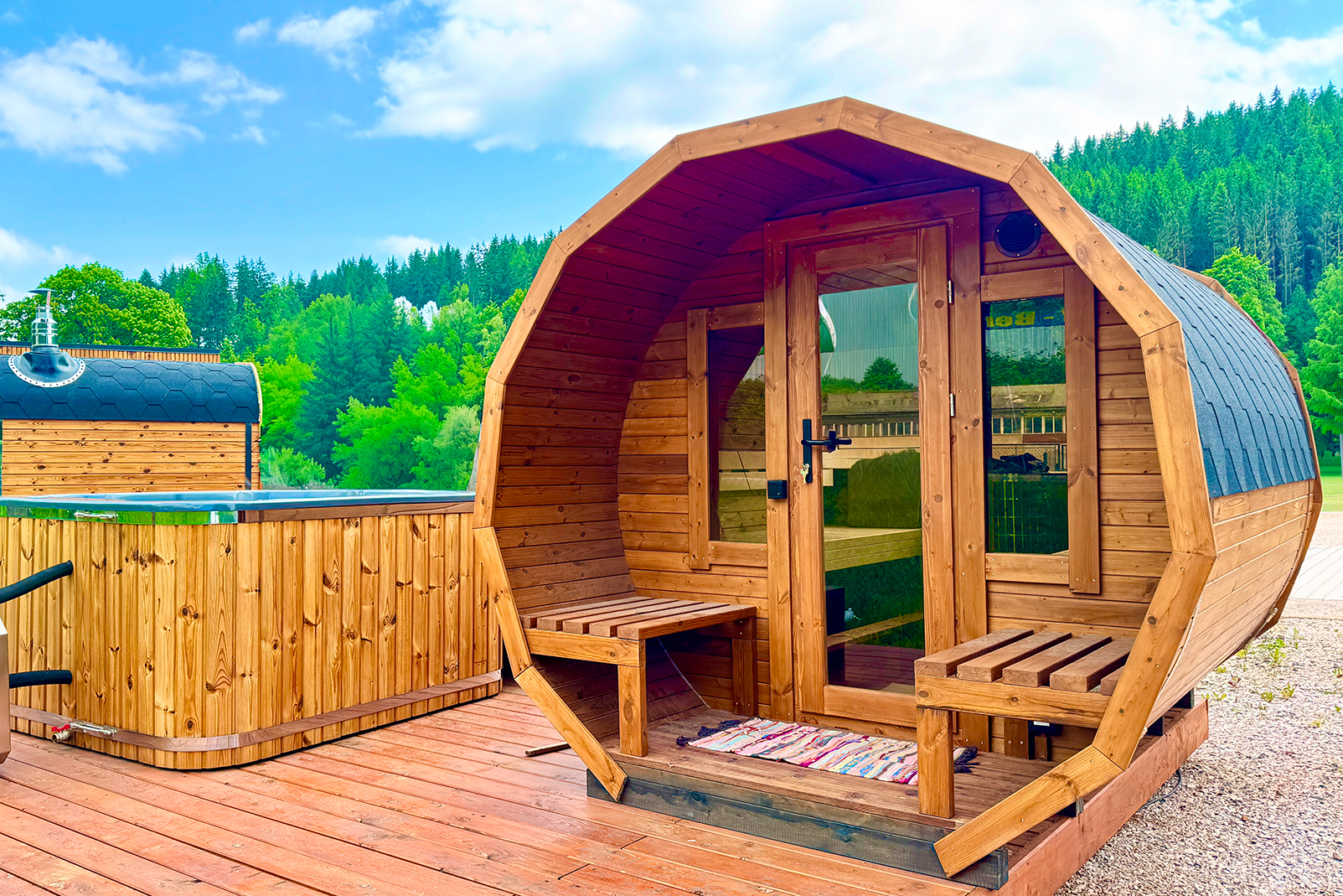  Sudová sauna premium termo s terasou 