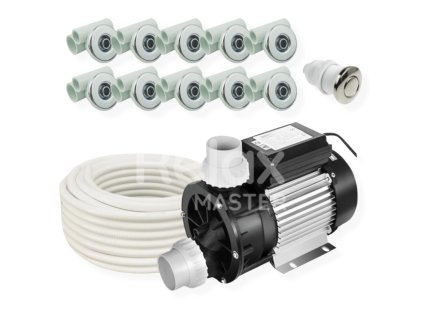 System hydromasażu do wanny z hydromasażem o mocy 1,5 kW i 10 dyszami