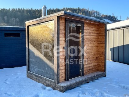ModulSauna 240x250 ze smrku predni cast