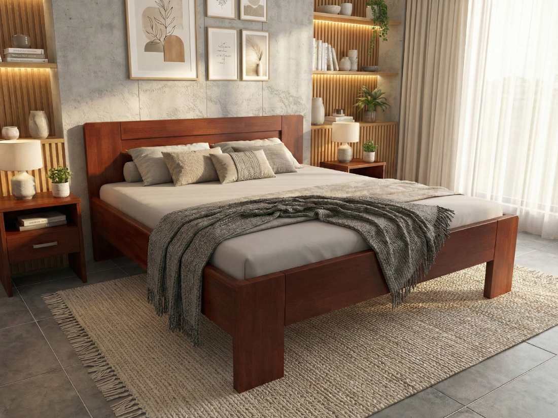 Vysoké postele ze 4cm masivu: proč jsou stabilnější, pohodlnější a vydrží roky