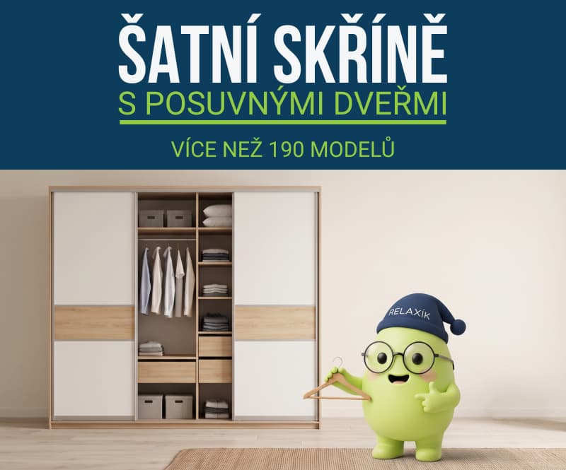 Šatní skříně s posuvnými dveřmi - Doprava zdarma na vše a bez limitu