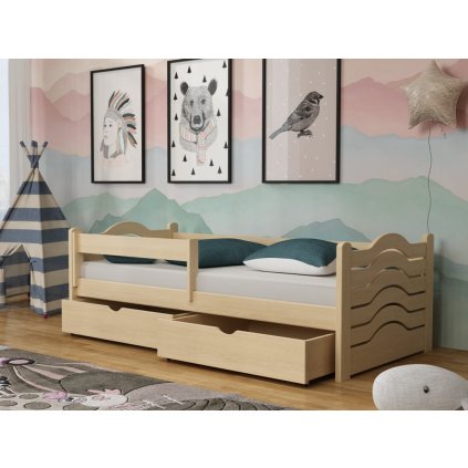 Dětská postel s úložným prostorem Pinokio
