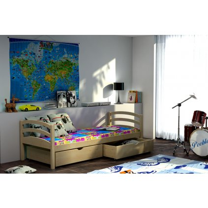 Dětská postel s úložným prostorem Tornádo
