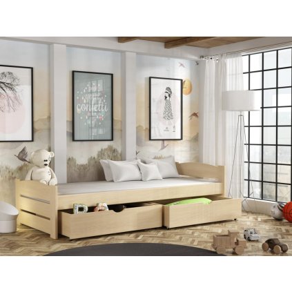 Dětská postel s úložným prostorem Olek