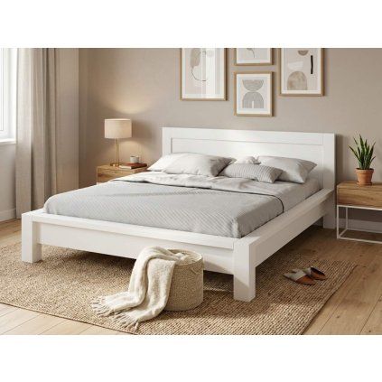 Zvýšená postel z masivu borovice Molde