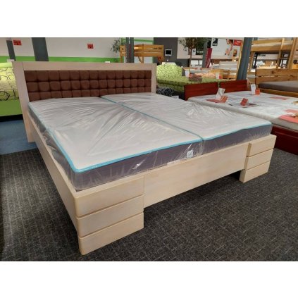 Zvýšená postel z masivu borovice Gotland 180x200 - výprodej