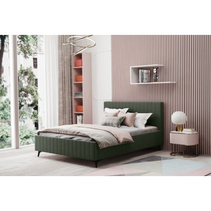 Čalouněná postel Santiago s úložným prostorem - Cashmere 38