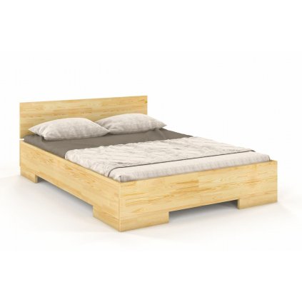 Zvýšená prodloužená postel z masivu borovice Spektrum