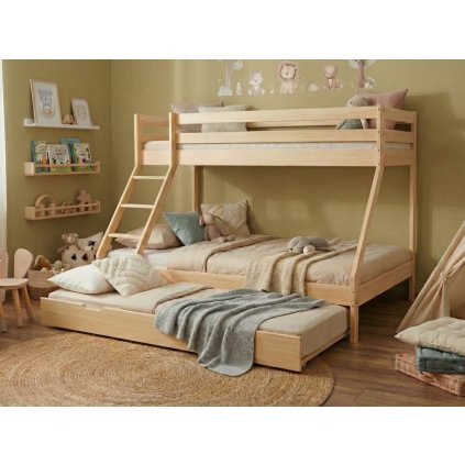 Patrová postel pro 3 děti - Mike